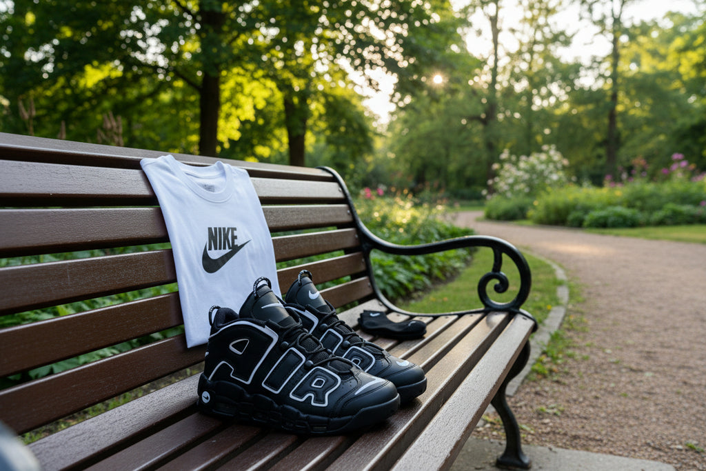 AIR MORE UPTEMPO Negru-Alb C