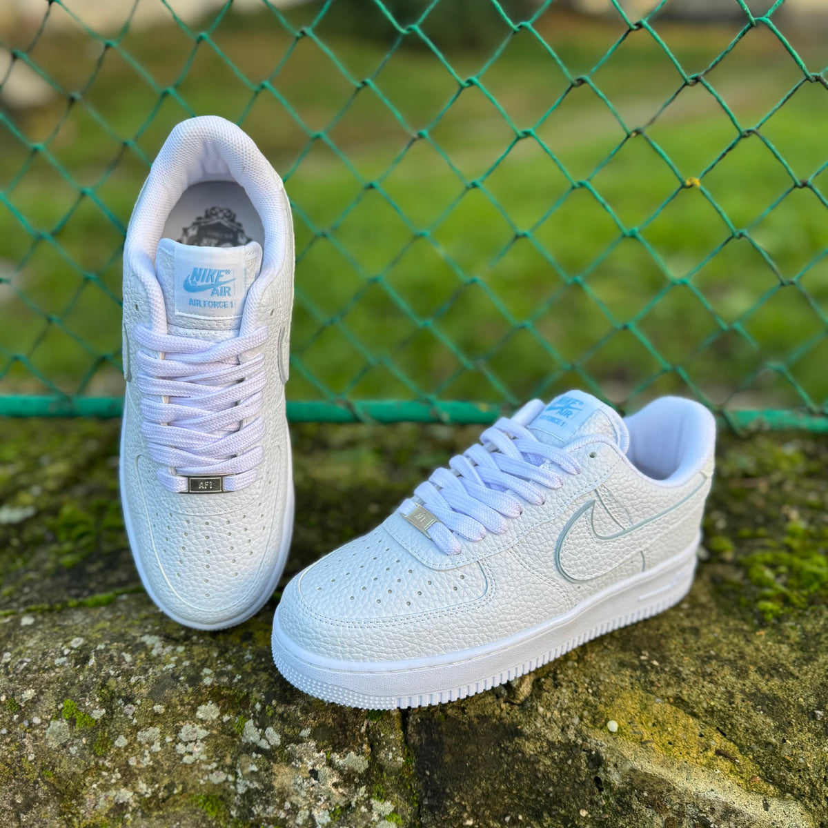 AF1 Low Fly Alb/Bleu