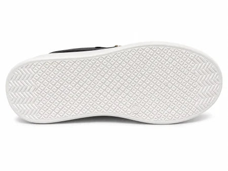 Enrico Coveri® Pantofi Casual Damă Negri cu Platformă Albă și Accente Aurii