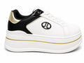 Original Sneakers Damă Albi cu Platformă Înaltă,