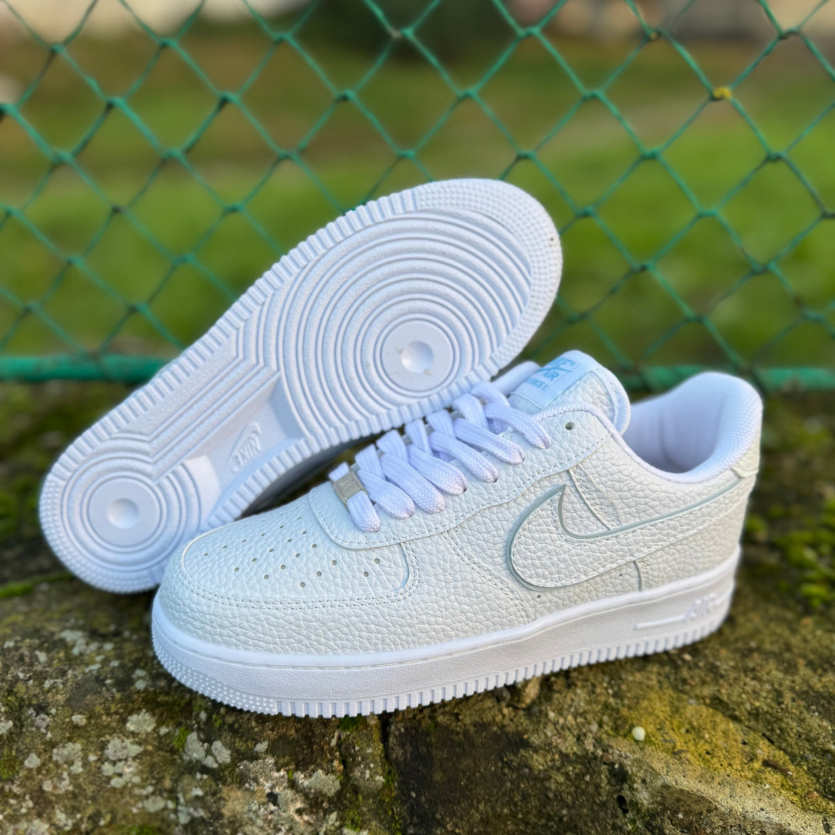 AF1 Low Fly Alb/Bleu