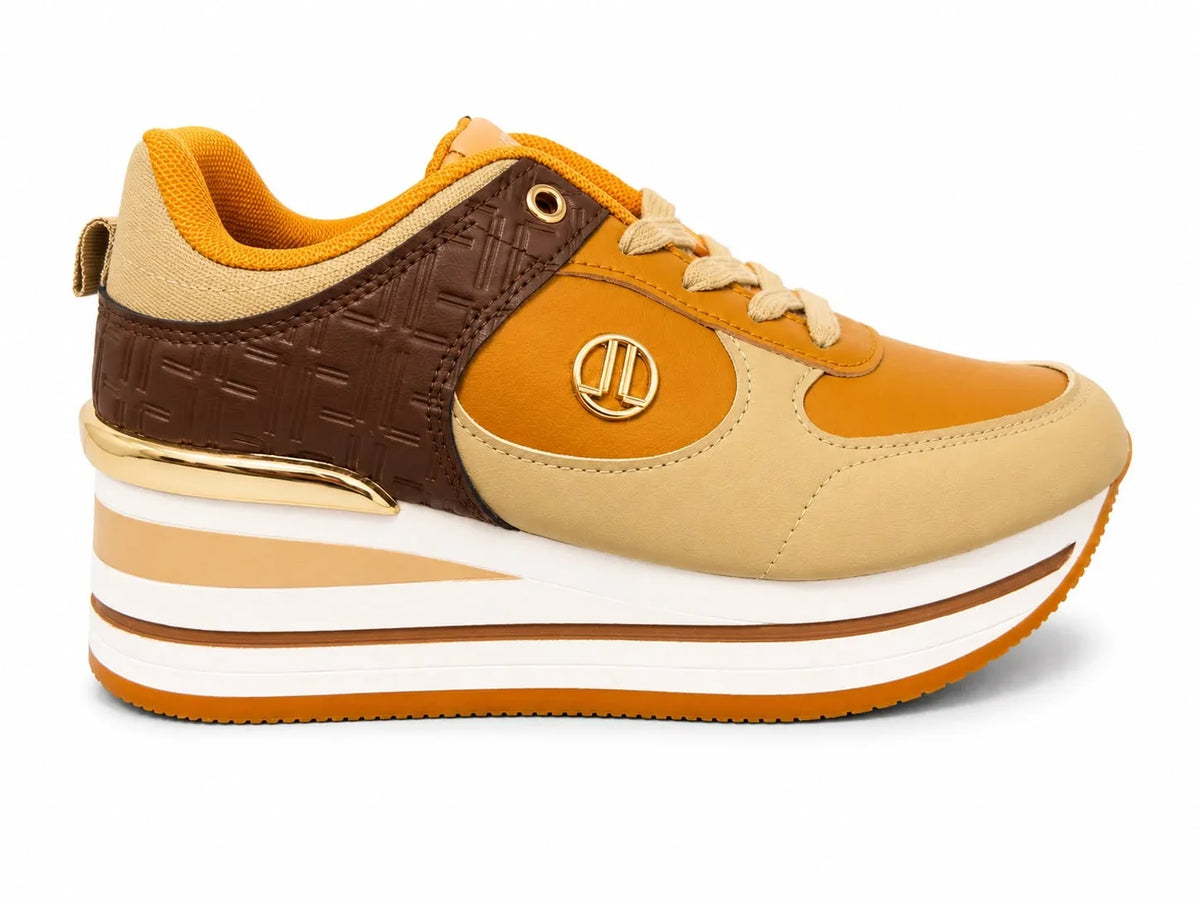 Original Sneakers Damă Galben Muștar Casual