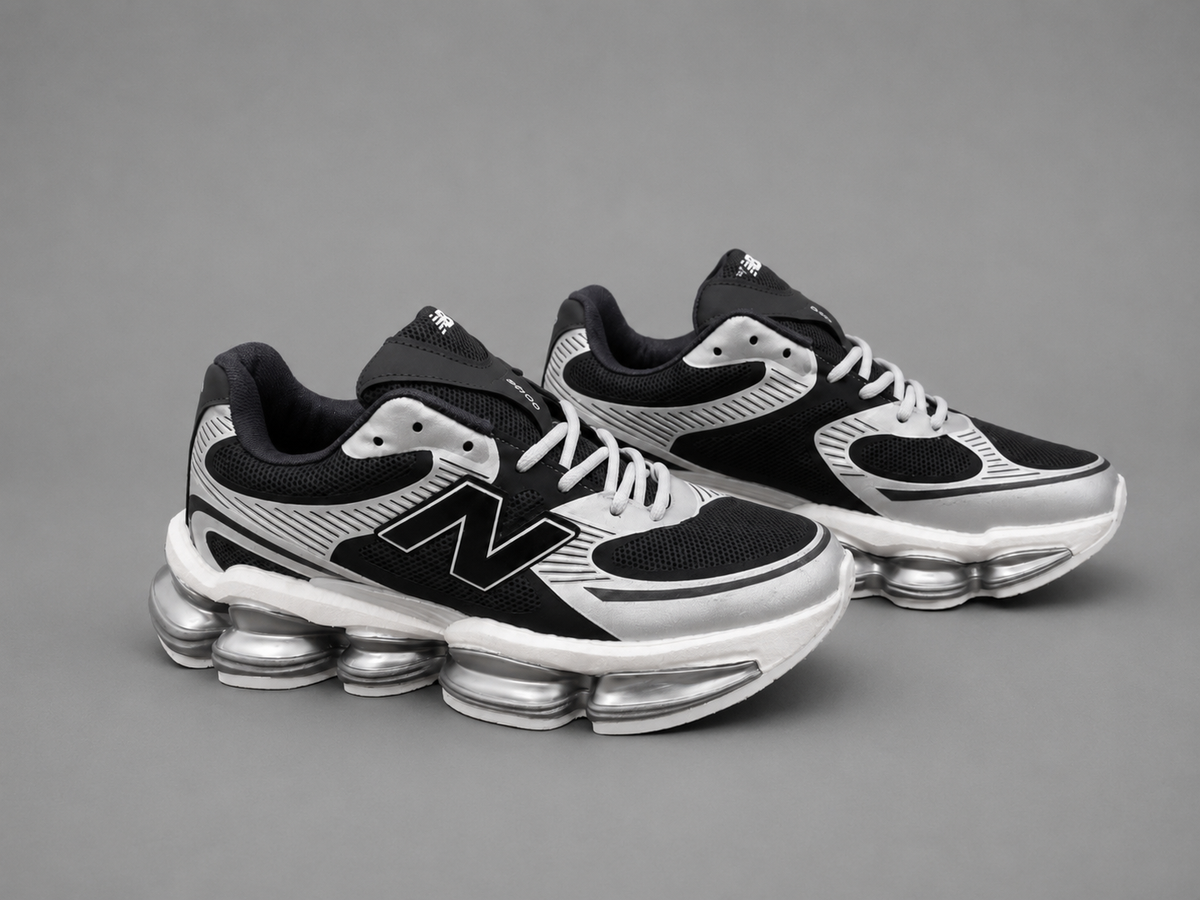 Sneakers Bărbați Gri-Negru Premium, Talpă Air Cushion, Mărimi