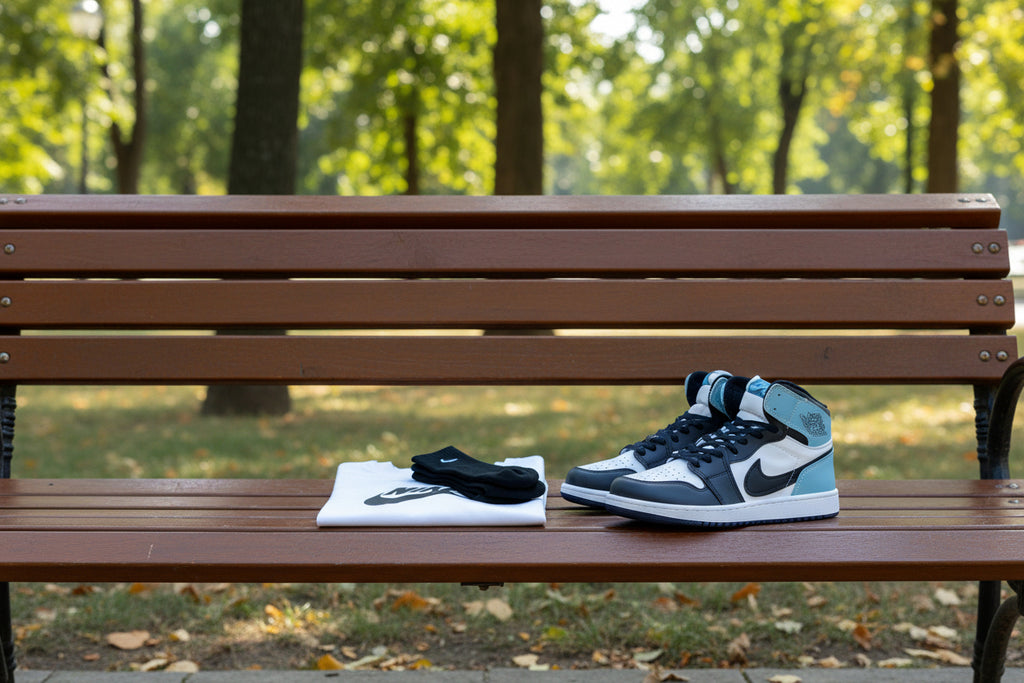 JRDN High Negru-Bleu