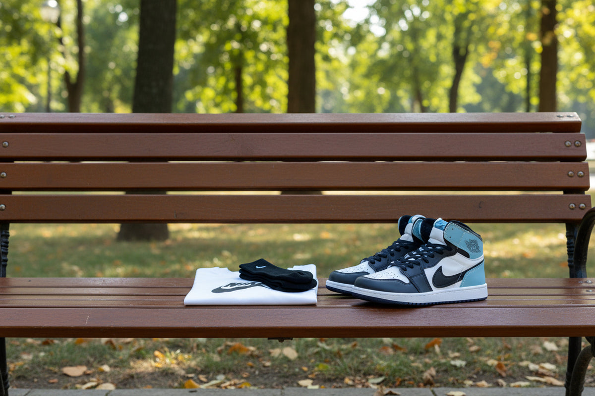 JRDN High Negru-Bleu