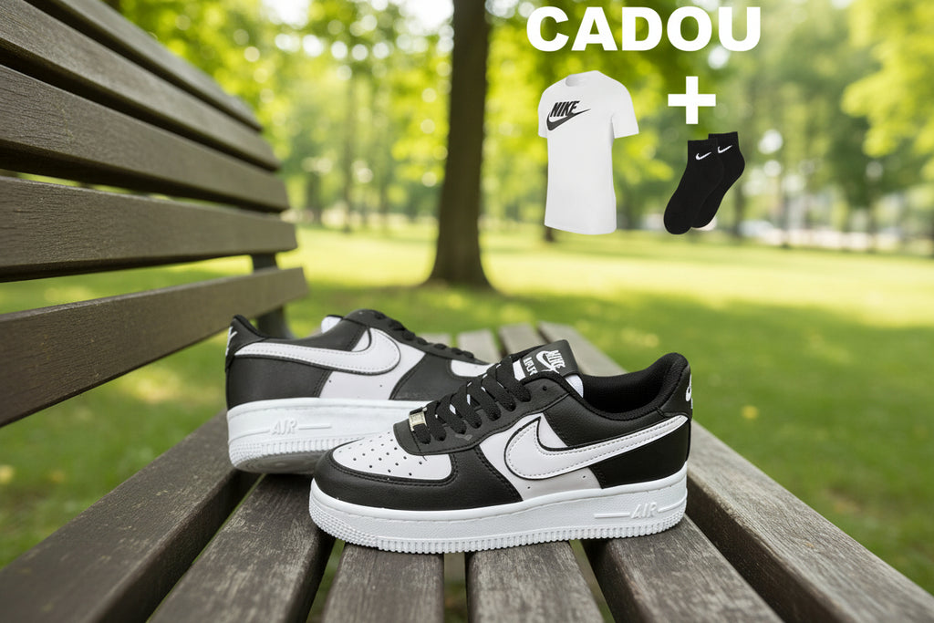 nike af1 low alb negru