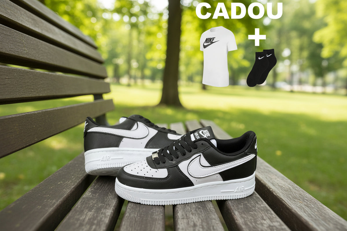 nike af1 low alb negru