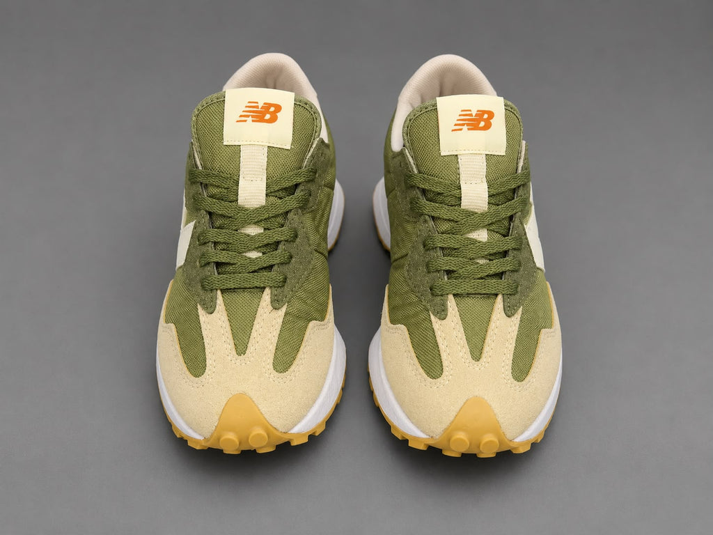 Pantofi sport damă verde olive, design casual, talpă confortabilă,