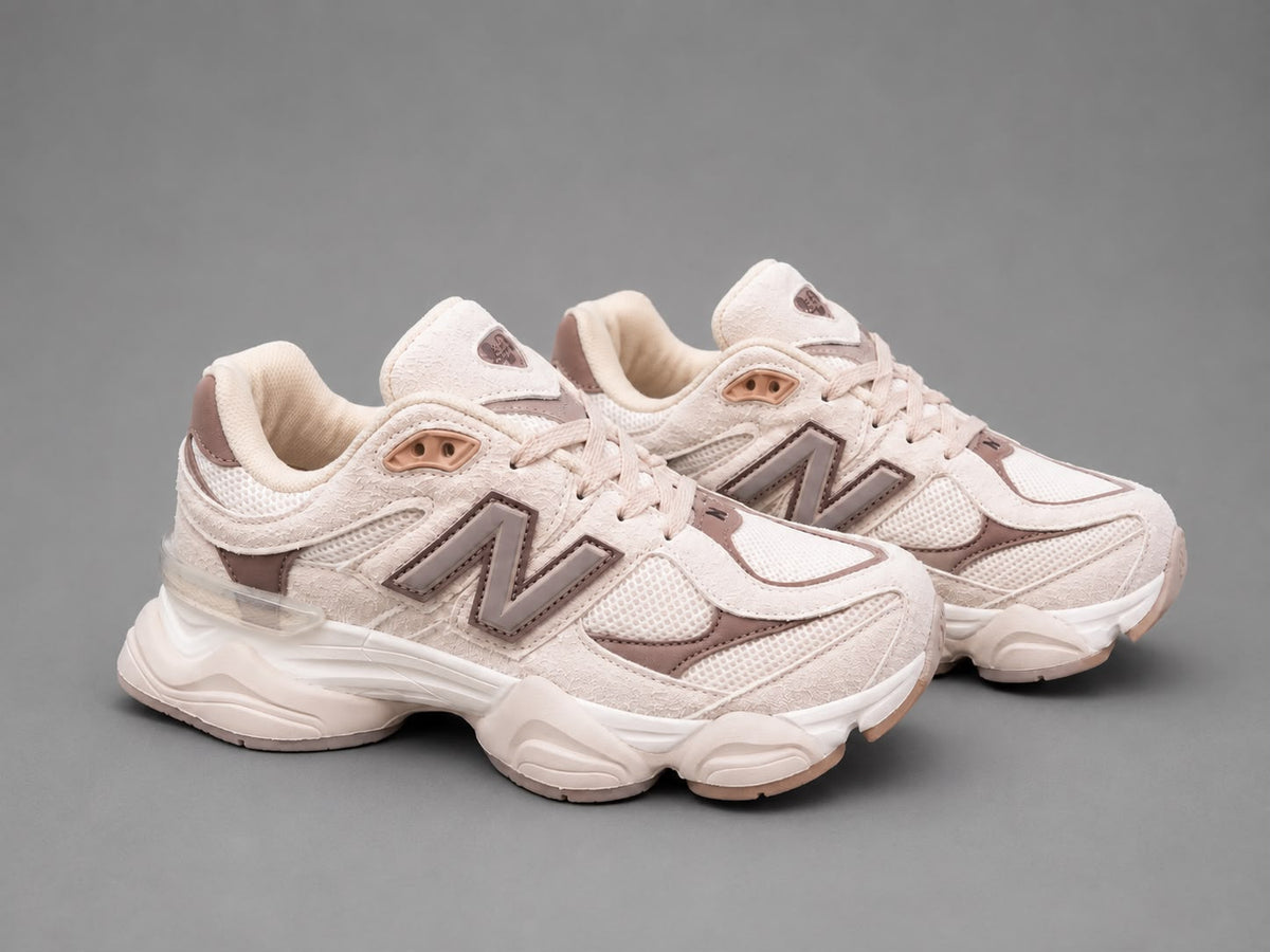 Sneakers Damă Crem Premium, Talpă Groasă, Piele Întoarsă,