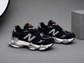 Sneakers unisex Negru-Gri Premium, Talpă Groasă, Piele Întoarsă,